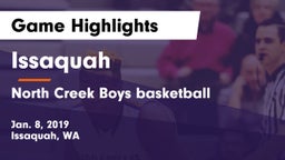 Issaquah  vs North Creek Boys basketball Game Highlights - Jan. 8, 2019