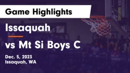 Issaquah  vs vs Mt Si Boys C Game Highlights - Dec. 5, 2023