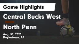 Central Bucks West  vs North Penn  Game Highlights - Aug. 31, 2023