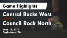 Central Bucks West  vs Council Rock North  Game Highlights - Sept. 13, 2023