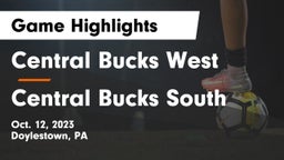 Central Bucks West  vs Central Bucks South  Game Highlights - Oct. 12, 2023