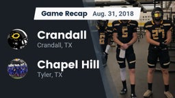 Recap: Crandall  vs. Chapel Hill  2018