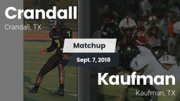 Matchup: Crandall  vs. Kaufman  2018