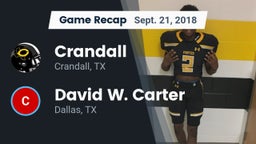 Recap: Crandall  vs. David W. Carter  2018
