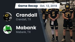 Recap: Crandall  vs. Mabank  2018