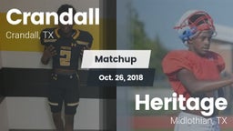 Matchup: Crandall  vs. Heritage  2018