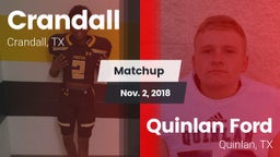 Matchup: Crandall  vs. Quinlan Ford  2018