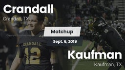 Matchup: Crandall  vs. Kaufman  2019