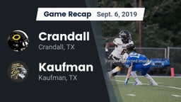 Recap: Crandall  vs. Kaufman  2019