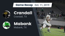 Recap: Crandall  vs. Mabank  2019