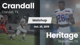 Matchup: Crandall  vs. Heritage  2019