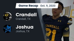 Recap: Crandall  vs. Joshua  2020