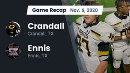 Recap: Crandall  vs. Ennis  2020