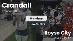Matchup: Crandall  vs. Royse City  2020