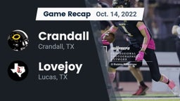 Recap: Crandall  vs. Lovejoy  2022