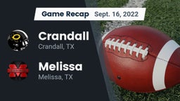 Recap: Crandall  vs. Melissa  2022