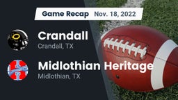 Recap: Crandall  vs. Midlothian Heritage  2022