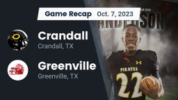 Recap: Crandall  vs. Greenville  2023