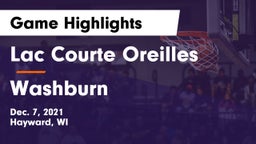 Lac Courte Oreilles  vs Washburn Game Highlights - Dec. 7, 2021