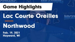Lac Courte Oreilles  vs Northwood  Game Highlights - Feb. 19, 2021