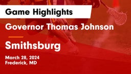 Governor Thomas Johnson  vs Smithsburg  Game Highlights - March 28, 2024