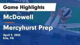 McDowell  vs Mercyhurst Prep  Game Highlights - April 9, 2024