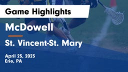 McDowell  vs St. Vincent-St. Mary  Game Highlights - April 25, 2023