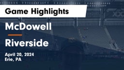 McDowell  vs Riverside  Game Highlights - April 20, 2024