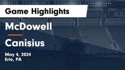 McDowell  vs Canisius  Game Highlights - May 4, 2024