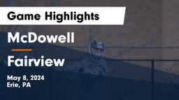 McDowell  vs Fairview  Game Highlights - May 8, 2024