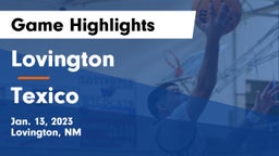 Lovington  vs Texico  Game Highlights - Jan. 13, 2023