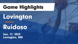 Lovington  vs Ruidoso  Game Highlights - Jan. 17, 2023