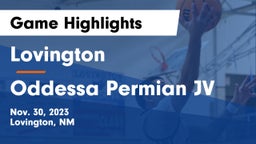 Lovington  vs Oddessa Permian JV Game Highlights - Nov. 30, 2023