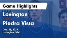 Lovington  vs Piedra Vista  Game Highlights - Dec. 28, 2023
