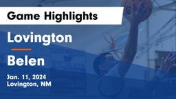 Lovington  vs Belen  Game Highlights - Jan. 11, 2024