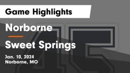 Norborne  vs Sweet Springs  Game Highlights - Jan. 10, 2024