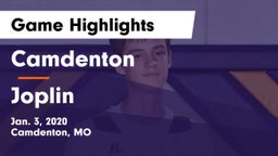 Camdenton  vs Joplin  Game Highlights - Jan. 3, 2020