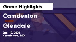 Camdenton  vs Glendale  Game Highlights - Jan. 10, 2020