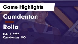 Camdenton  vs Rolla  Game Highlights - Feb. 4, 2020