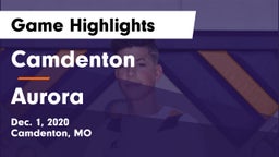 Camdenton  vs Aurora  Game Highlights - Dec. 1, 2020