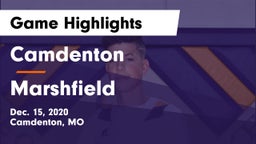 Camdenton  vs Marshfield  Game Highlights - Dec. 15, 2020