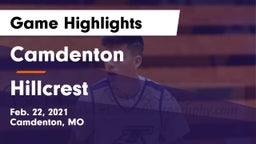 Camdenton  vs Hillcrest  Game Highlights - Feb. 22, 2021