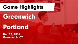 Greenwich  vs Portland  Game Highlights - Dec 28, 2016