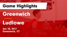 Greenwich  vs Ludlowe Game Highlights - Jan 10, 2017