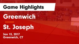Greenwich  vs St. Joseph Game Highlights - Jan 13, 2017