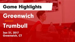 Greenwich  vs Trumbull  Game Highlights - Jan 31, 2017