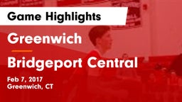 Greenwich  vs Bridgeport Central  Game Highlights - Feb 7, 2017