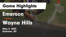 Emerson  vs Wayne Hills  Game Highlights - May 5, 2023