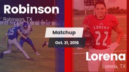 Matchup: Robinson vs. Lorena  2016