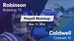 Matchup: Robinson vs. Caldwell  2016